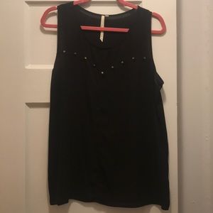 Black Tank Top Blouse